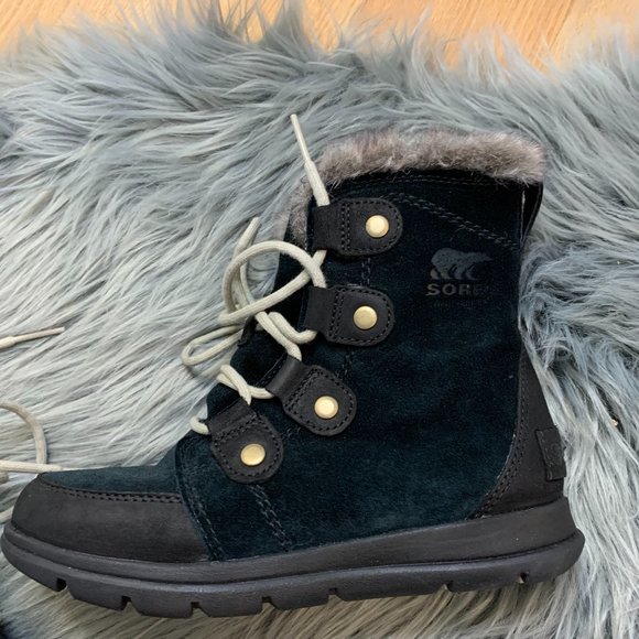 NWOT SOREL Explorer Joan Boot, Black Size 5 - Warm & Cozy! - Picture 8 of 15